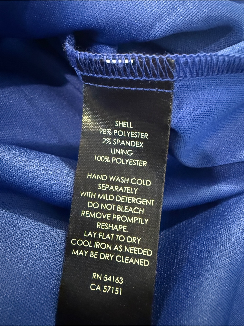 Jessica Howard Royal Blue Cascade Ruffle Tie Waist Sleeveless Dress Plus Size 20 - Picture 3 of 11